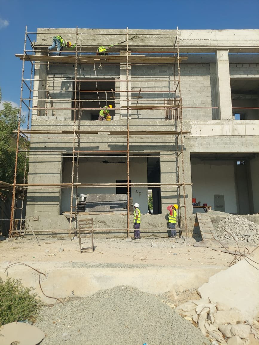 Villa construction work in progress by Al Raee Technical Contracting LLC