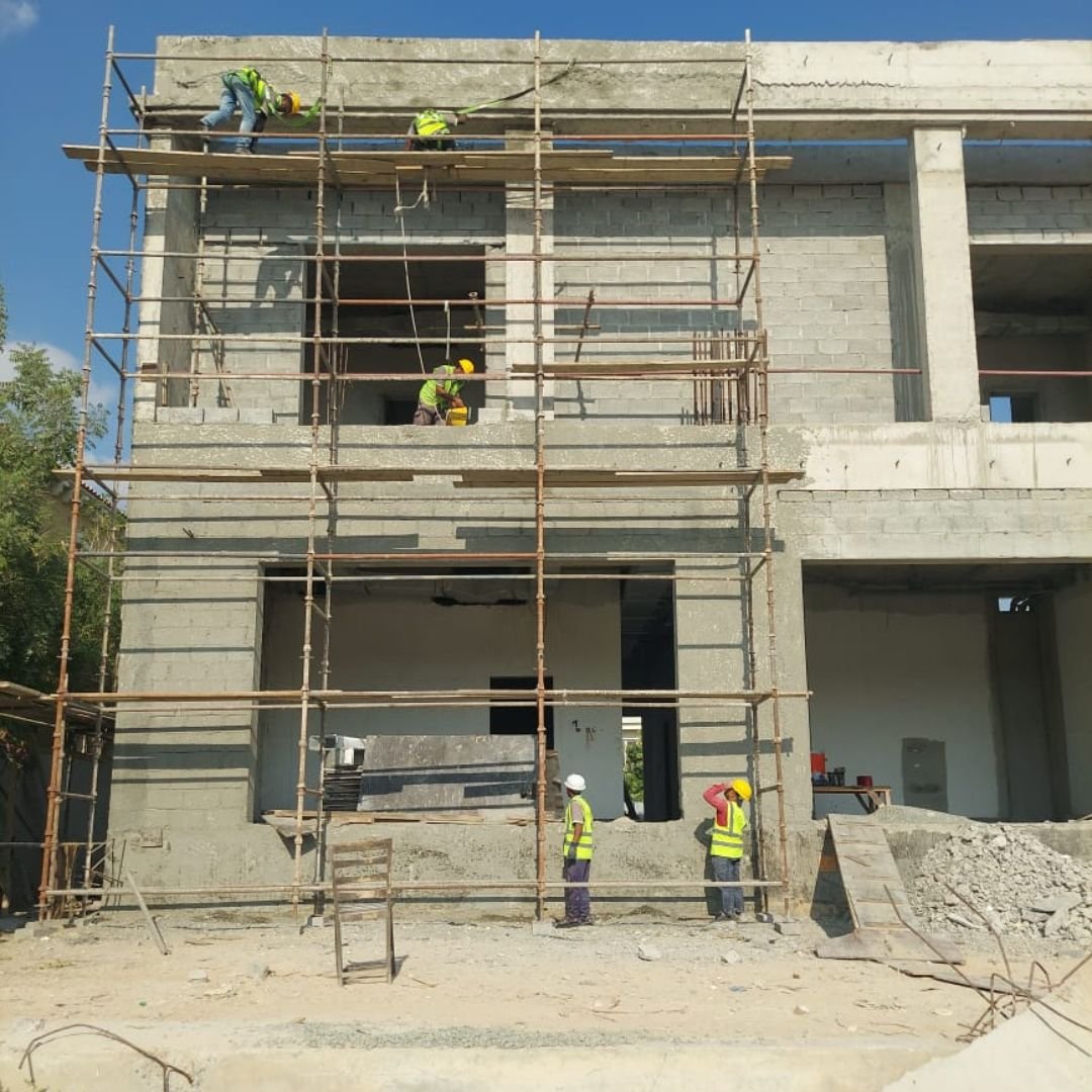 Villa construction work in progress by Al Raee Technical Contracting LLC