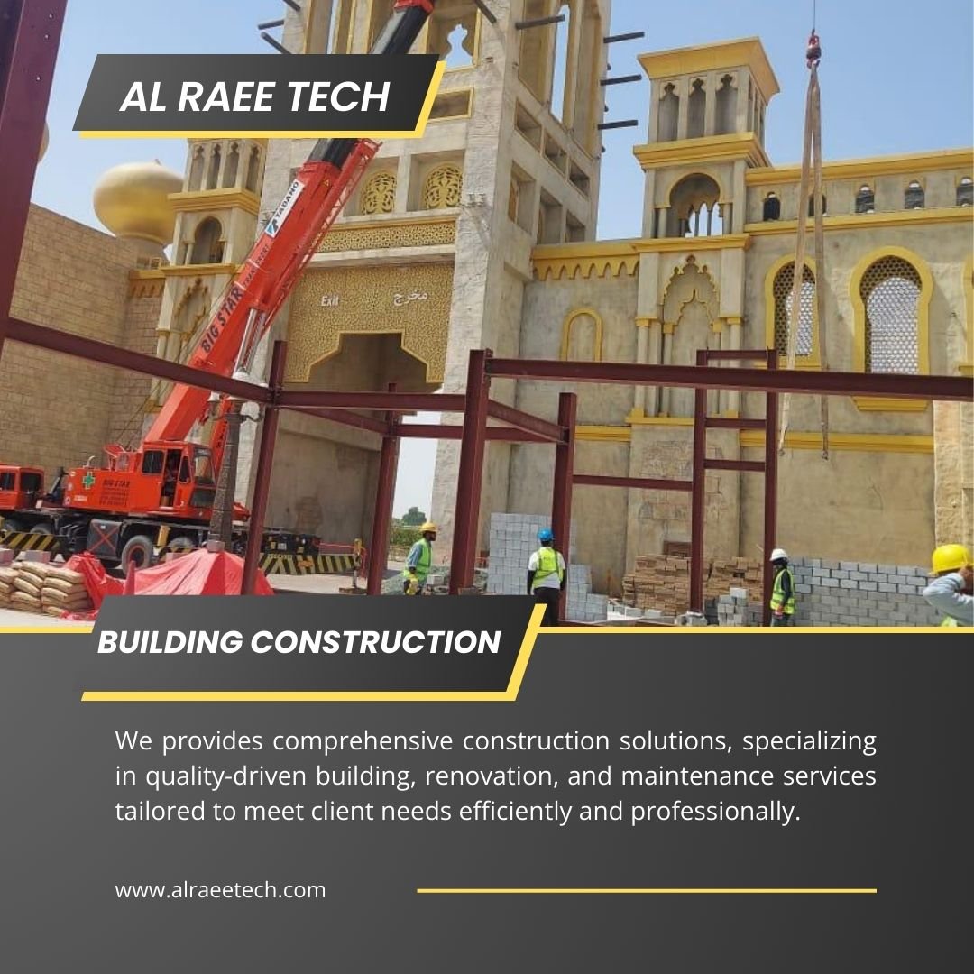 Project site photography by Al Raee Technical Contracting LLC in the UAE